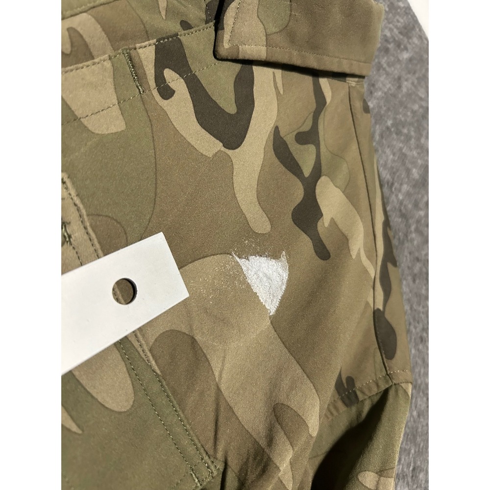 Poncho magnetic pockets regular fit medium button up shirt camouflage read - Picture 6 of 9